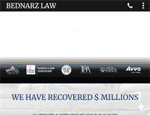 Tablet Screenshot of bednarzlaw.com